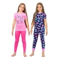 thumbnail image 4 of Prestigez Ensemble de Pyjama de Nuit 4 Pcs en Coton Biologique Ajusté pour Filles, 4 of 7