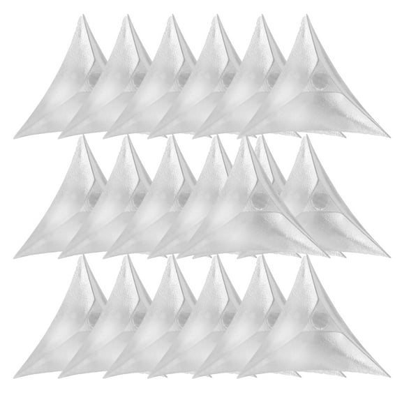 BESTOYARD 200pcs Triangle Dust Guards for Stairs Silver Decorative for Furniture Upgrade DIY Enthusiasts