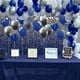 thumbnail image 4 of Fondos azules y plateados de 150 x 90 cm, utilizados para la fiesta de bodas de Orlando, fondo de fotografía para fiestas de cumpleaños, globo azul grisáceo plateado brillante para niños, 4 of 5