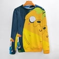 thumbnail image 2 of Adventure Time Unisex Sweater Long Sleeve Round Neck Pullover Jumper Fall Winter Clothes Print Tops Blouse XL, 2 of 6