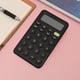 thumbnail image 3 of Calculadora portátil sencilla y bonita con batería de botón, calculadora de bolsillo para oficina. NEGRO, 3 of 9