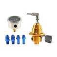 thumbnail image 1 of Youkk Régulateur de Pression de Carburant de Voiture Réglable Universel Régulateur de Pression de Carburant Automobile avec Kit d'Huile 0-160 Psi-Aluminium 160 PSI 1:1 Pression kPa Kit d'Huile Or, 1 of 9