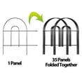 thumbnail image 4 of ZENY 50' X 18" Garden Fence Metal Frame 35 Pieces Customized Your Personal Yard Area Protectors Black, 4 of 10