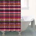 thumbnail image 4 of Boho Red Colorful Striped Ethnic Pattern Shower Curtain 36"x72" ,Bathroom Decorative Shower Curtains Set with 12 Hooks,Modern Waterproof Washable Shower Curtain, 4 of 6