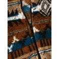 thumbnail image 5 of Boys' Aztec-Inspired Fleece Jacket with Stand Collar - Warm, Zip-Up Coat for Fall/Winter, 5 of 8