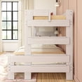 thumbnail image 5 of Max & Lily Bunk Bed Twin over Full Size, Modern Farmhouse Solid Wood Bunk Beds for Kids, 5 of 9