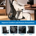 thumbnail image 6 of Mount-It! Ergo Collection Full Back Cushion for Office, Car, Gaming chairs, Airplanes., 6 of 8