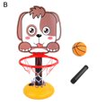 thumbnail image 1 of 1 Set  Basketball Hoop Adjustable Height Stable Base Plastic Mini Outdoor Indoor Portable Basketball Stand Toy Set for Home, 1 of 11