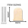 thumbnail image 2 of Unfinished Wood Tombstone Shape - Graveyard - Halloween - Craft - up to 46" DIY 8" / 1/8", 2 of 3