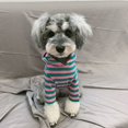 thumbnail image 1 of Suéter para perro, suéteres con campanas de alce navideño para mascotas, reno de Halloween para perros y gatos pequeños, rayas rojas rosas XS (se recomienda 1-3 gatos), 1 of 3