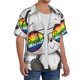 thumbnail image 2 of Balery Panda with Sun glasses Camisa Casual de Manga Corta con Botones para Hombre, Texturizada, Estilo Cubano, para Playa, Verano-4X-Large, 2 of 5