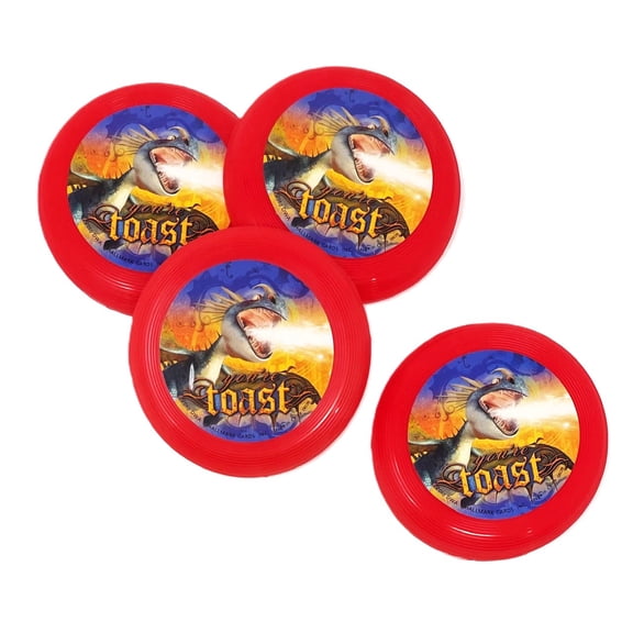 Pack of 2 - 2009 Mini How to Train Your Dragon Stormfly 3.5" Frisbee Discs Party Favors Treats - 2 Packs of 4 - 8 Total