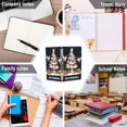 thumbnail image 6 of FORMRS 1-Subject Spiral Notebook 8" x 5" College Ruled 60 Refillable Sheet A5 Hard Cover, 2 Pack, White Halloween Christmas Trees, 6 of 7
