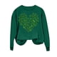 thumbnail image 5 of Uootdi Oversized St Patricks Day Sweatshirts for Women Irish Saint Pattys Shamrock Crewneck Long Sleeve Shirts Holiday Trendy Pullover Tops Gift, 5 of 7