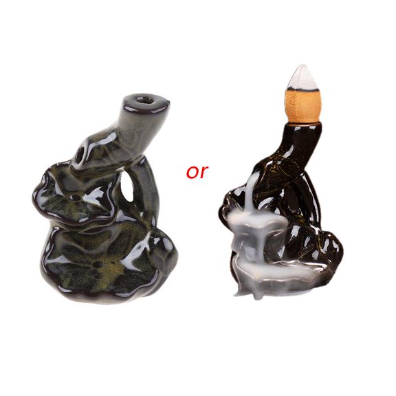 Yammee Waterfall Incense for Burner Ceramic Backflow Incense Holder Fountain Backflow C