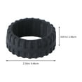 thumbnail image 2 of CRAFTHROU Silicone Bands Black 1Set Waterproof Tire Pattern for, 2 of 7