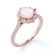 thumbnail image 4 of JeenMata Anillo de Bodas Festoneado de Moissanita y Ópalo de Fuego Natural Princesa de 1,75 Uds en Oro Rosa de 18 K sobre Plata, 4 of 6