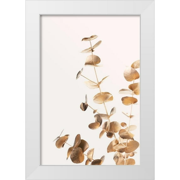 Artographie Studio 13x18 White Modern Wood Framed Museum Art Print Titled - Eucalyptus Gold No 05