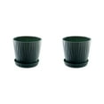 thumbnail image 3 of kurtrusly Modern Decorative Flower Pots Easy To Maintain Various Colors And Sizes green S pot+S tray 2Set, 3 of 6