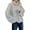 Gray, variant on Women's 2025 Fall Oversized Pullover Sweaters Loose Casual Crewneck Long Sleeve Chunky Soft Cable Knit Blouse Tops