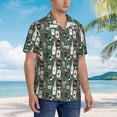 thumbnail image 3 of Bingfone Men's Short Sleeve Button Down Shirts Hawaiian Halloween Potions Printed Beach Shirt, 3 of 7