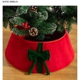 thumbnail image 3 of Wweixi Christmas Tree Collar Set For Chic And Clean Tree Base Transform Decor Beautifully Tree Skirt Collar Tree Stand Cover white bow 56*20cm, 3 of 5