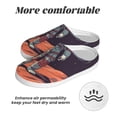 thumbnail image 6 of Fotbe Astronaut With American Flag Pattern Women's Fuzzy Curly Fur Memory Foam Loafer Slippers Indoor Outdoor Slippers Winter Home Shoes-39/40, 6 of 7