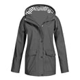thumbnail image 3 of fheaev Rain Jacket for Women Outdoor Jacket Waterproof Windproof Acket Recreation Sports Interchange Jacket Windbreaker Long Sleeve Detachable Hooded Raincoats, 3 of 6