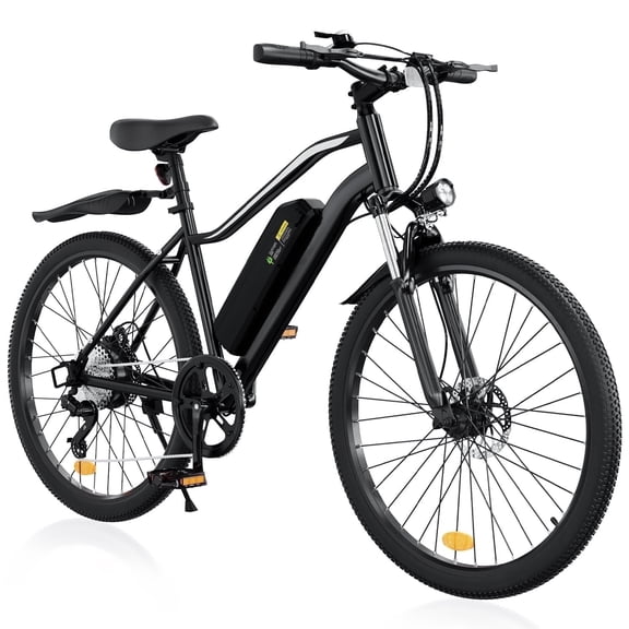 iSinwheel 1000W Peak Electric Bike Adult,26" Mountain Bicycle Professional,Front Dual Shock Absorption Ebike,Up 20MPH,55 Miles,35 Speed,42V 13AH Removable Battery,Black