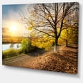 thumbnail image 2 of Beautiful Road by the River - Large Landscape Canvas Art, 2 of 4