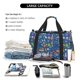 thumbnail image 5 of Fotbe Different Chemical Things Bolsa de Viaje con Estampado, Bolsa de Fin de Semana para Mujer con Compartimento para Zapatos, Bolsa de Gimnasio con Bolsillo Húmedo, 5 of 7