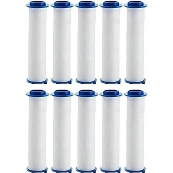 10 Pcs Ion Drops Shower Head Filters, 3.3 Inch PP Cotton Filter Cartridge, Turbo Showerhead, Shower Head with Filter for Detachable (D10)