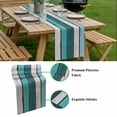 thumbnail image 5 of Turquoise Teal Table Runner - 48 Inch Long, Kitchen Dining Table Runner Dresser Scarves, Farmhouse Retro Ombre Wooden Grain Farmhouse Decor for Coffee Tables Wedding Party Banquet, 5 of 8