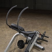 Body Solid GAB300 Semi Recumbent Ab Bench w/ Steel Frame for Abs & Obliques, Black