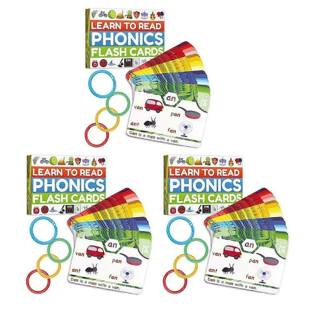 Phonics Flash Cards for Kids - Early Education Letter Sound Recognition, CVC Blends & Vowel Practice for Ages 4-8