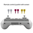 thumbnail image 2 of Frogued 2 Pcs Remote Control Thumbsticks Non-slip Toothed Solid Color High Strength Replacement Ergonomic Design Precision Machining Joysticks for DJI MINI 3 Pro (Golden), 2 of 12