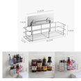 thumbnail image 2 of 1 Pieza Estante de Almacenamiento Soporte de Maquinilla de Afeitar Productos de Limpieza de Baño Macarena Rack de almacenamiento de acero inoxidable, 2 of 5