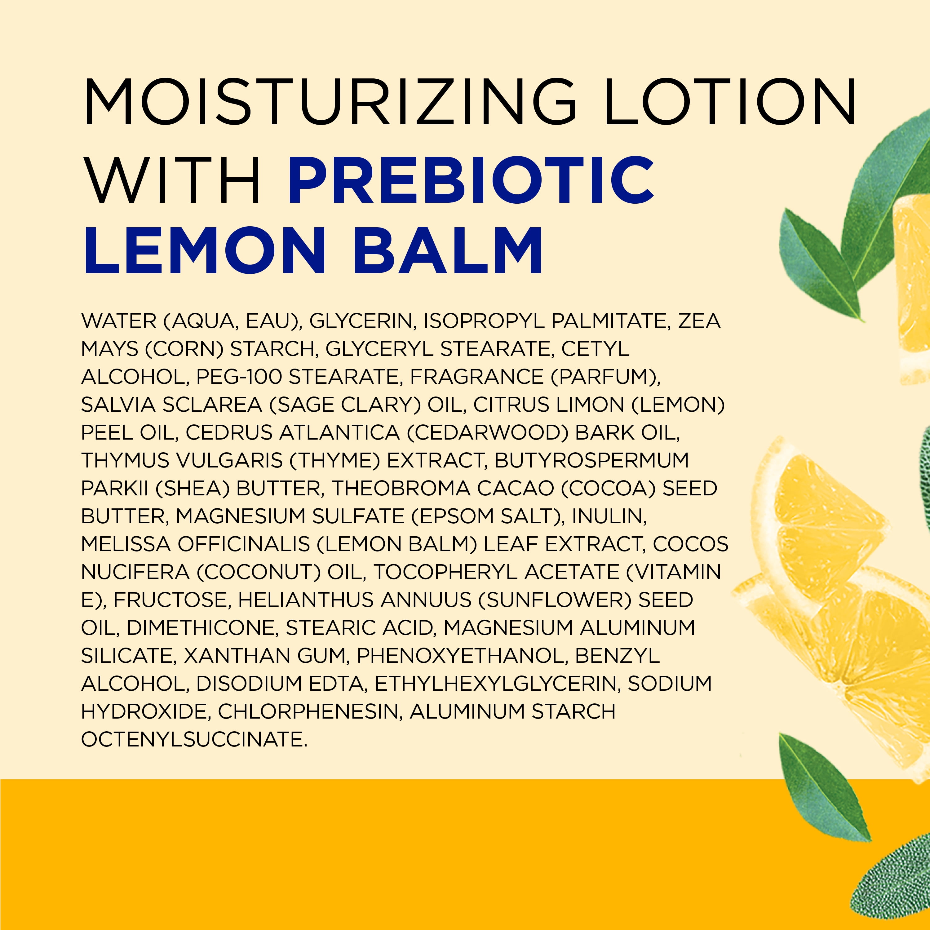 Dr Teal's Body Lotion with Prebiotic Lemon Balm, Sage, & Thyme Essential Oil Blend, 18 fl oz