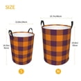 thumbnail image 5 of Kll Fall Buffalo Plaid Waterproof Foldable Laundry Hamper Bucket With Handles For Storage Bin,Kids Room,Home Organizer (Medium), 5 of 8