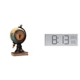 thumbnail image 1 of Reloj de mesa con figura, pantalla digital grande, temperatura y humedad. Adorno artístico para oficina, dormitorio, estante o armario., 1 of 8