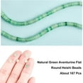 thumbnail image 6 of 156Pcs Natural Green Aventurine Beads 4mm Heishi Disc Beads Strands Flat Round Stone Loose Beads Natural Gemstone Beads for DIY Choker Bracelets Necklaces Jewelry Craft Making, 6 of 9