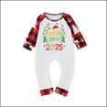 thumbnail image 3 of Odeerbi Christmas Pajamas for Family Holiday Long Sleeve Family Christmas Pajamas Matching Sets Infant Parent Child Outfit Printed Loungewear Two-Piece Sleepwear Xmas PJs Set White, 3 of 5