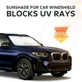 thumbnail image 2 of For X1 X3 X5 X7 Sunshade Windshield Sun Shade  Insulated Front Window Shield Windshield Cover Sun Visor Protector Privacy UV Reflector Blocks Heat, 2 of 7