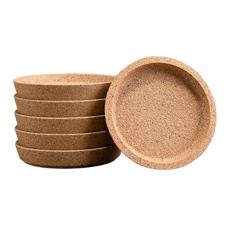 

6 Pcs Heat Resistant Reusable Natural Round Drink Coaster For Restaurants