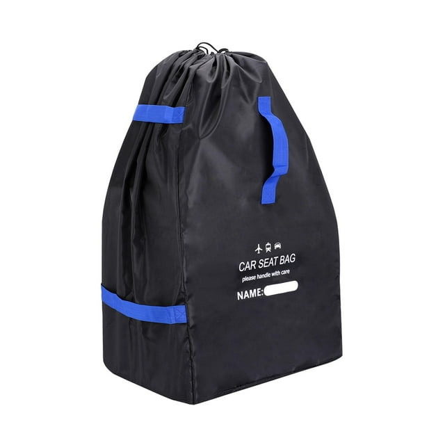 Funda para asiento de coche, mochila para bebé con correas para los hombros, cochecito a prueba de polvo Azul