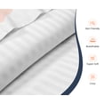 thumbnail image 2 of SGI Bedding Egyptian Cotton Top Split Sheet Set Stripe Adjustable Bed 36" Split Head King 600 TC 15" Deep White, 2 of 9