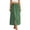 Green, variant on Elegant Floral Skirts for Women Boho A Line Skirt Flowy High Waisted Skirts Trendy Split Hem Maxi Skirt Beach Vacation Bohemian Skirts