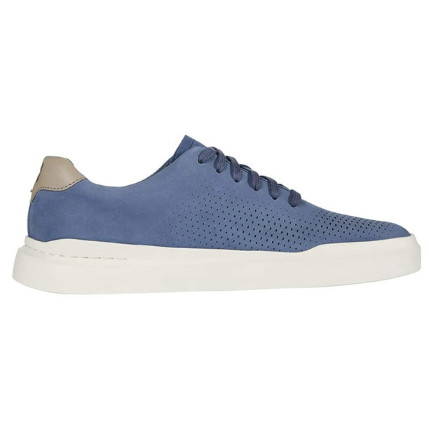 Cole Haan Grandpro Rally Laser Cut Sneaker Smoke Blue/Khaki/White ...