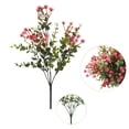 thumbnail image 2 of Meiiso Artificial Decorative Flower C (Decorative Flower, Fake Flower), 1 Bundles Artificial Flowers, Cemetery Flower Plastic Memorial Bouquet for Hanging Window Box Home Table Centerpieces Decor, 2 of 9