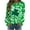 Green, variant on Up to 65 off!Lolmot St Patricks Day Sweatshirt for Women Fashion Tye-Dye Shirt Pullover Loose Fit Shamrock Clover Print Shirts Casual Irish Gift Holiday Long Sleeve Tops